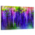 Abstract Wisteria Floral Wall Art