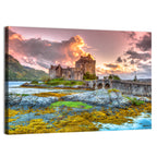 Eilean Donan Castle at Sunset Wall Art