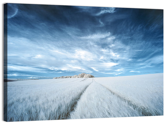 Surreal Infrared Grain Field Wall Art