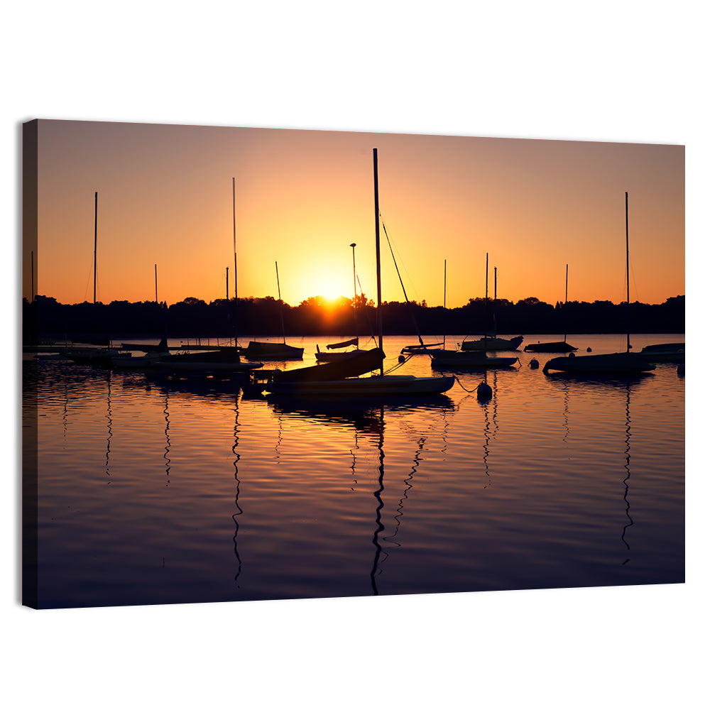 Lake Harriet Golden Sunrise Wall Art