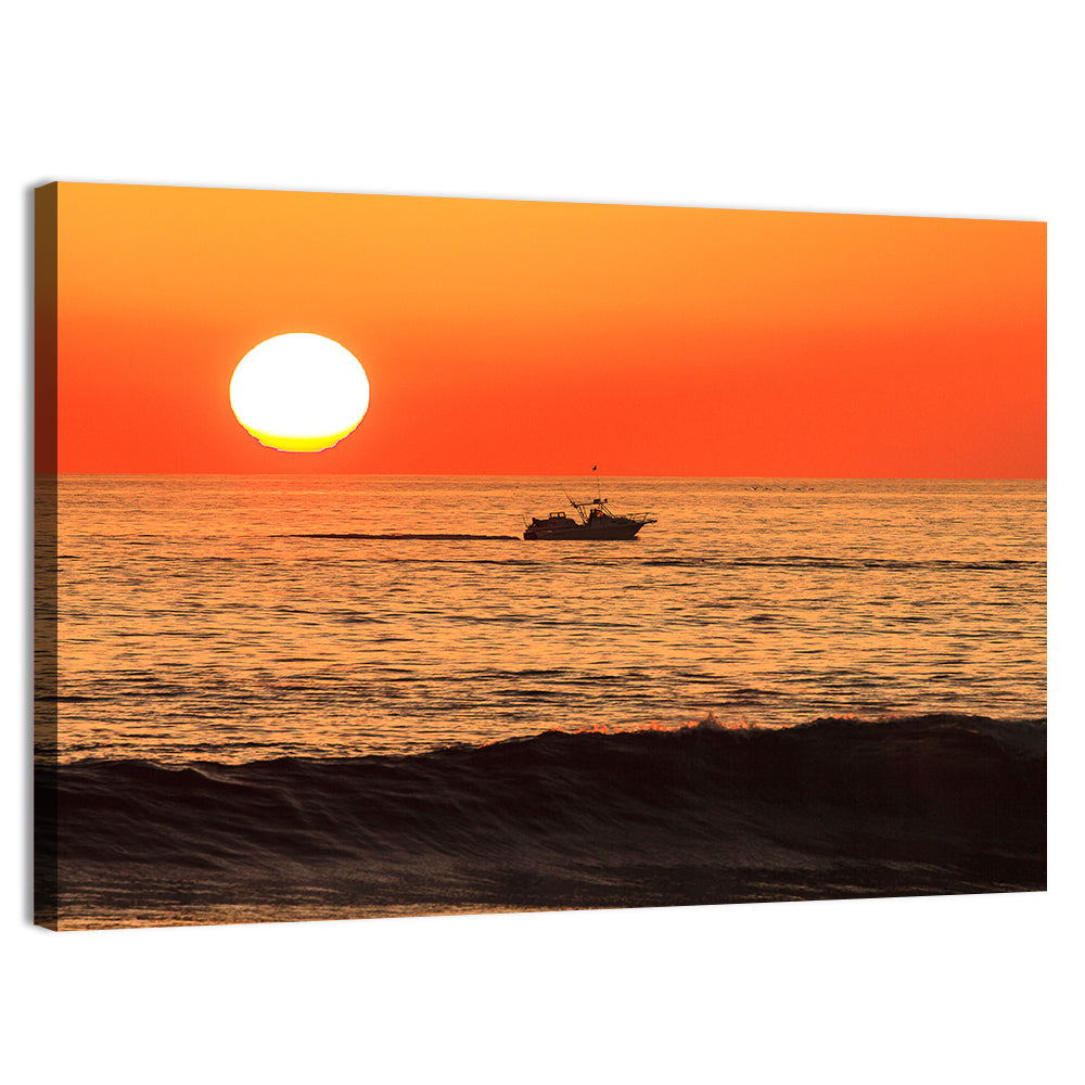 Oceanside Beach California Sunset Wall Art