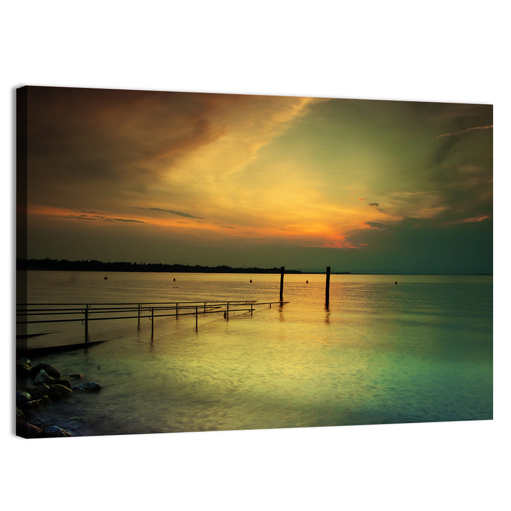 Lake Garda Sunset Wall Art