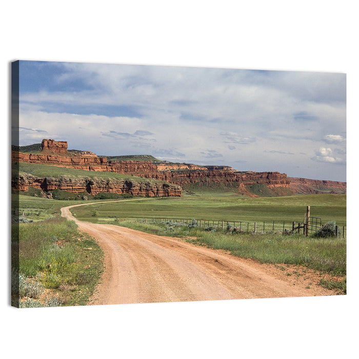 Kaycee Red Cliffs Wall Art as a canvas print
