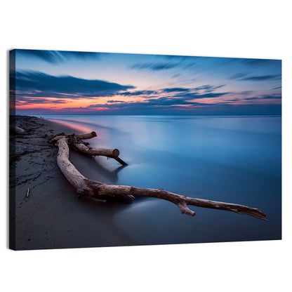 Calm Seascape at Dusk Wall Art