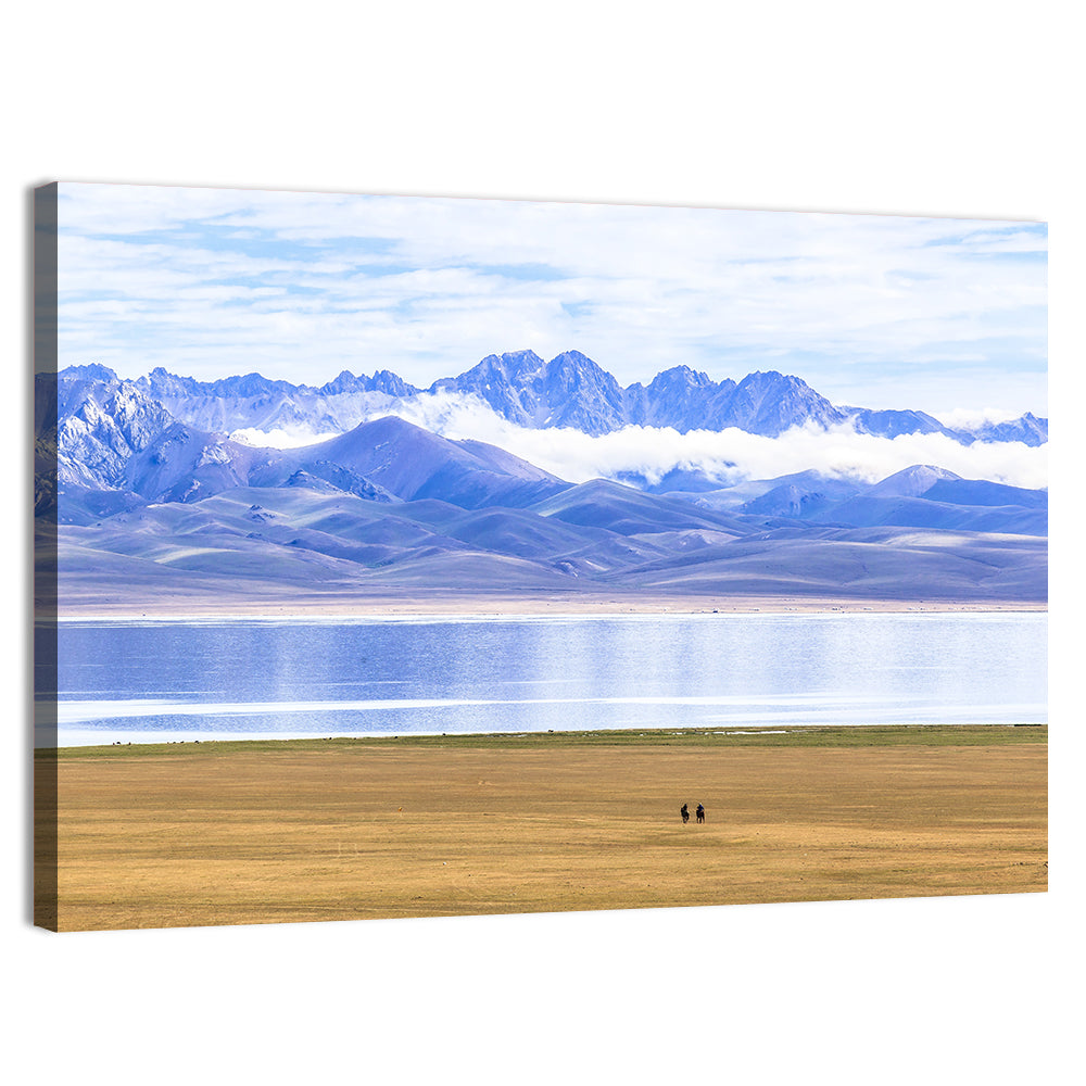 Song Kul Lake Silhouettes Wall Art