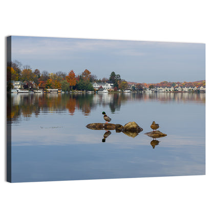 Lake Hopatcong Autumn Reflection Wall Art