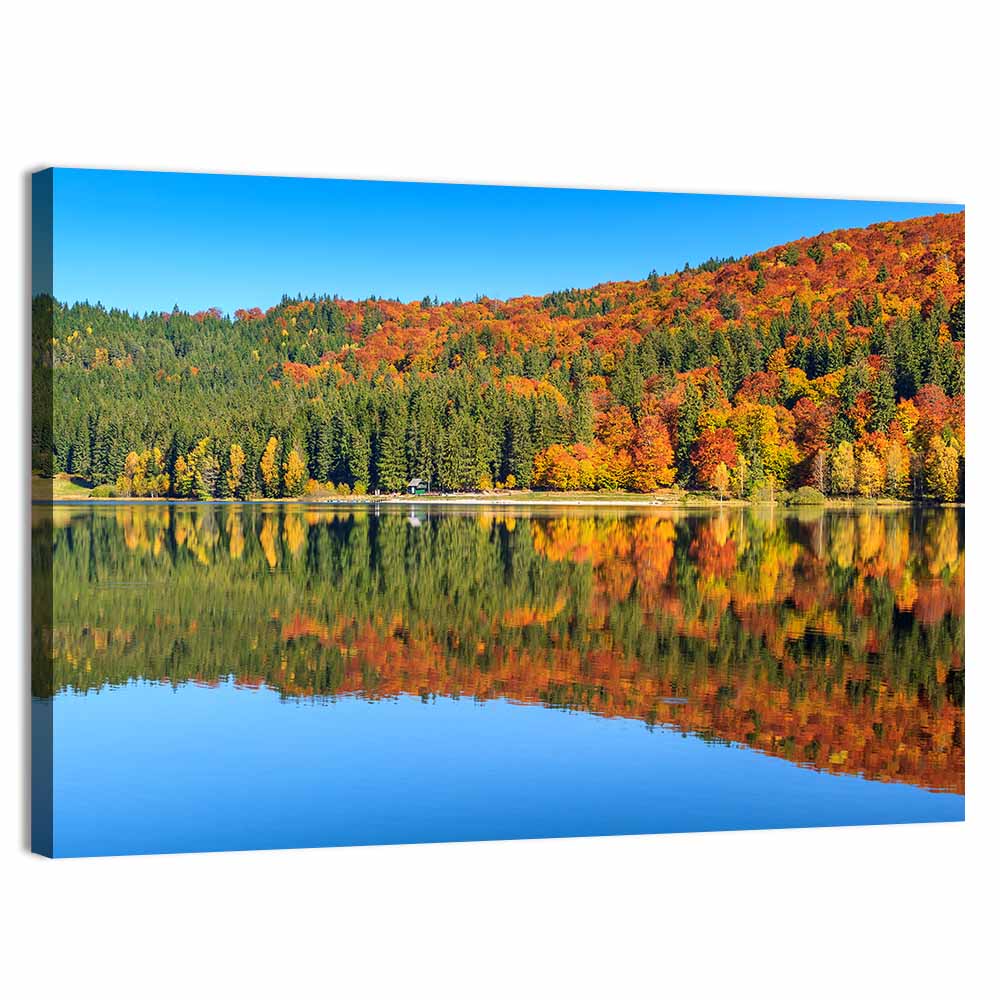 St Ana Lake Autumn Reflection Wall Art