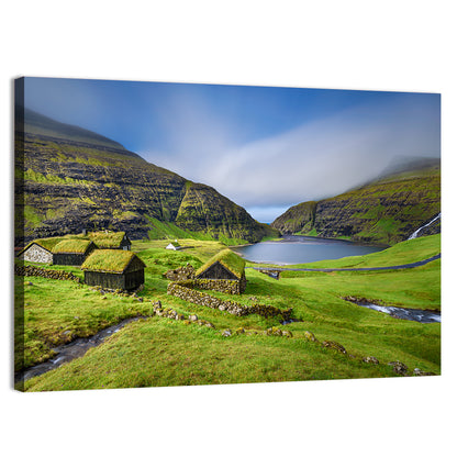 Saksun Turf Roof Cabins Wall Art