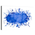 Blue Ink Splash Wall Art