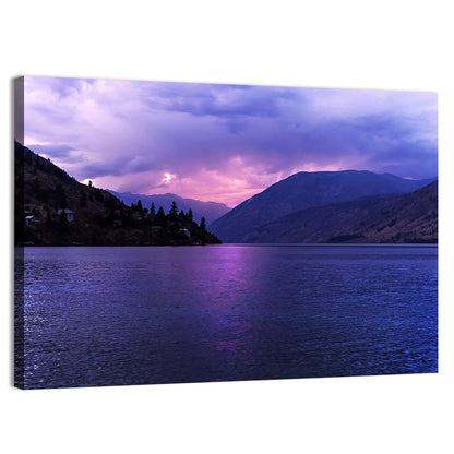 Lake Chelan Violet Sunset Wall Art