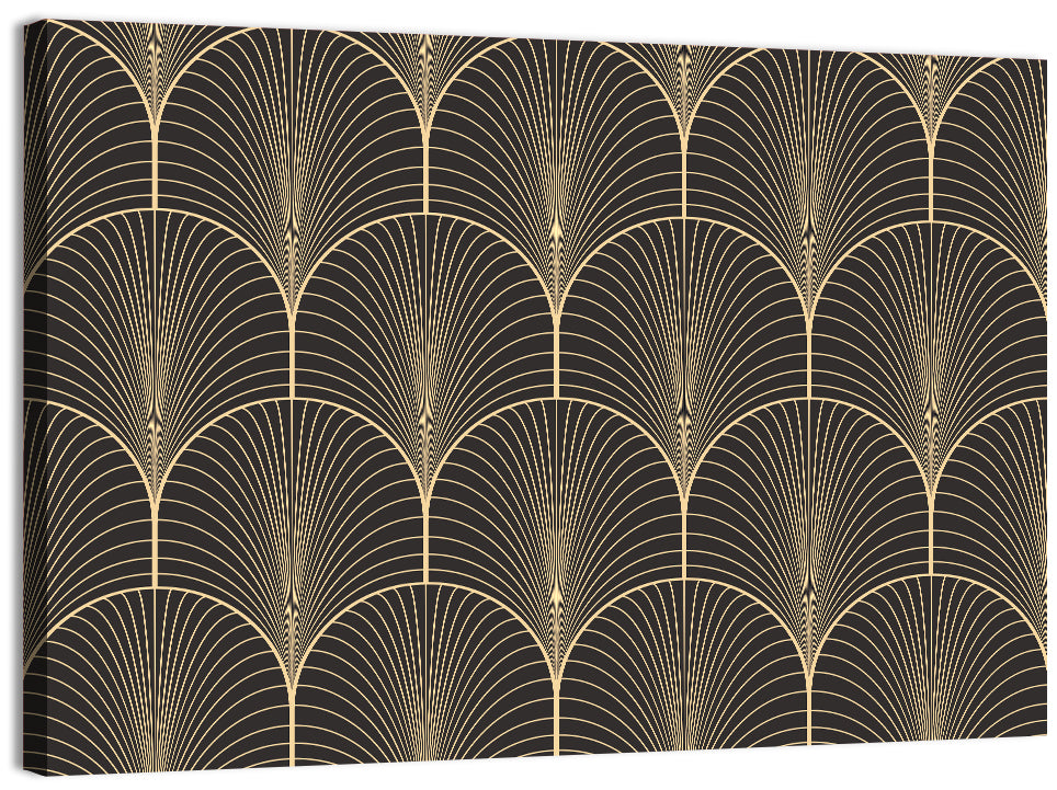 Antique Deco Fan Pattern Wall Art