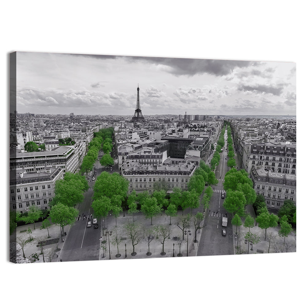 Champs Elysees, Paris Wall Art, canvas print, landscape