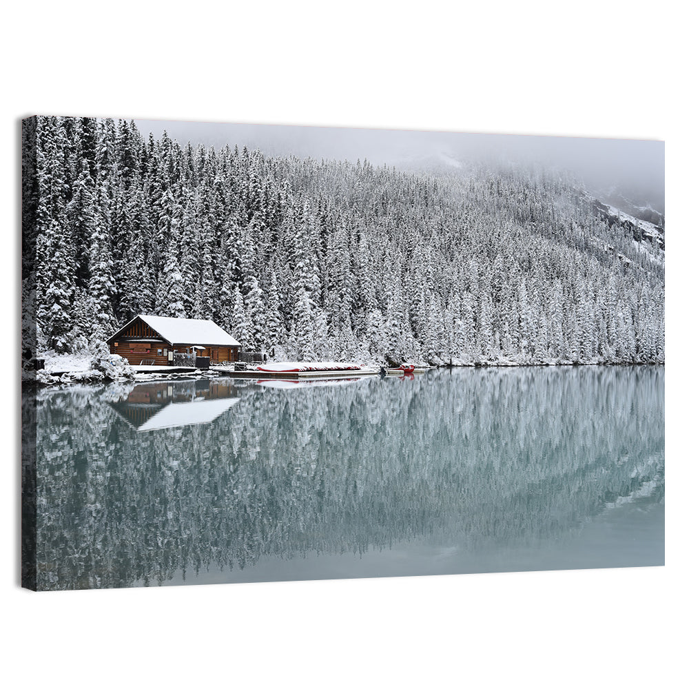 Lake Louise Winter Reflection Wall Art