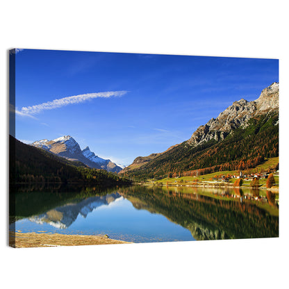 Lake Sils Morning Reflection Wall Art