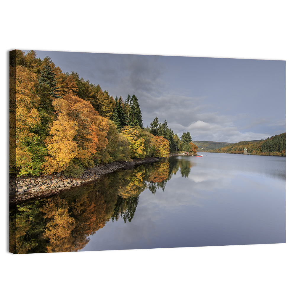 Autumn at Lake Vyrnwy Wall Art