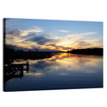 Lake Palestine Pier at Sunset Wall Art