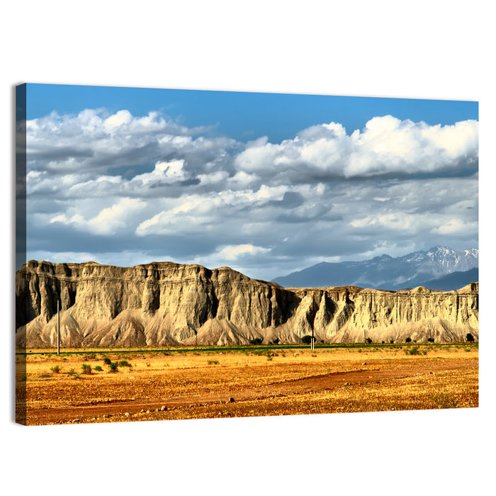 Snake Mountain Ridge Cliffs Wall Art as a canvas print