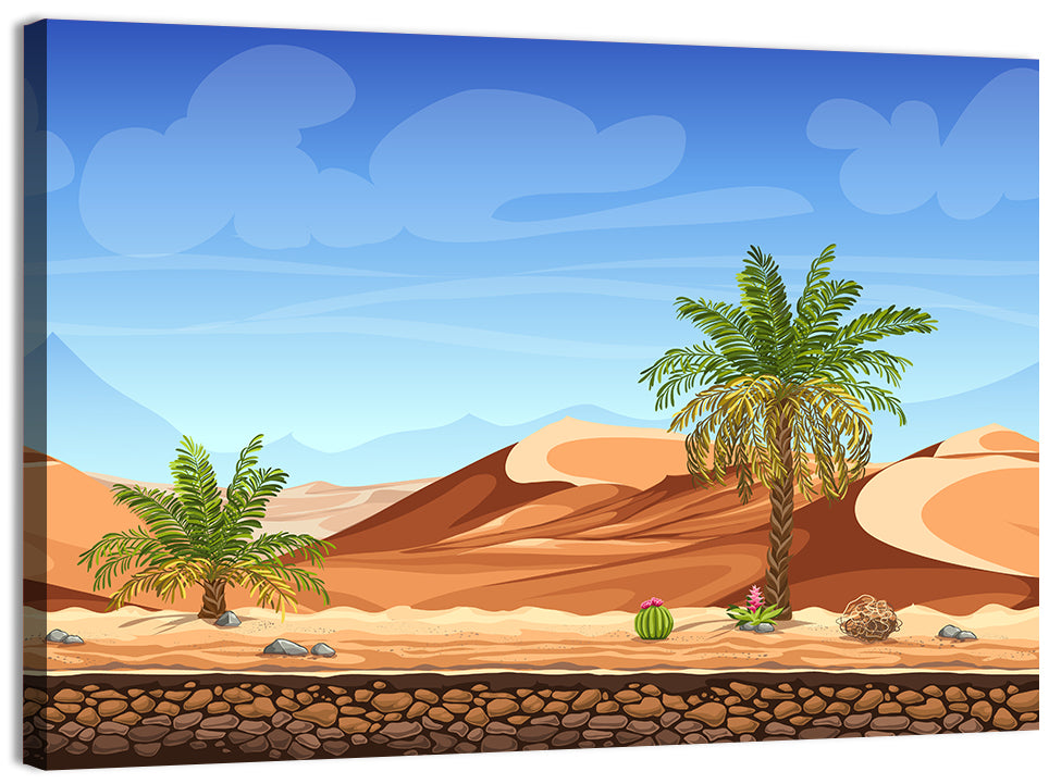 Digital Desertscape Wall Art, canvas print, landscape