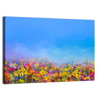 Cornflower and Daisy Meadow Wall Art
