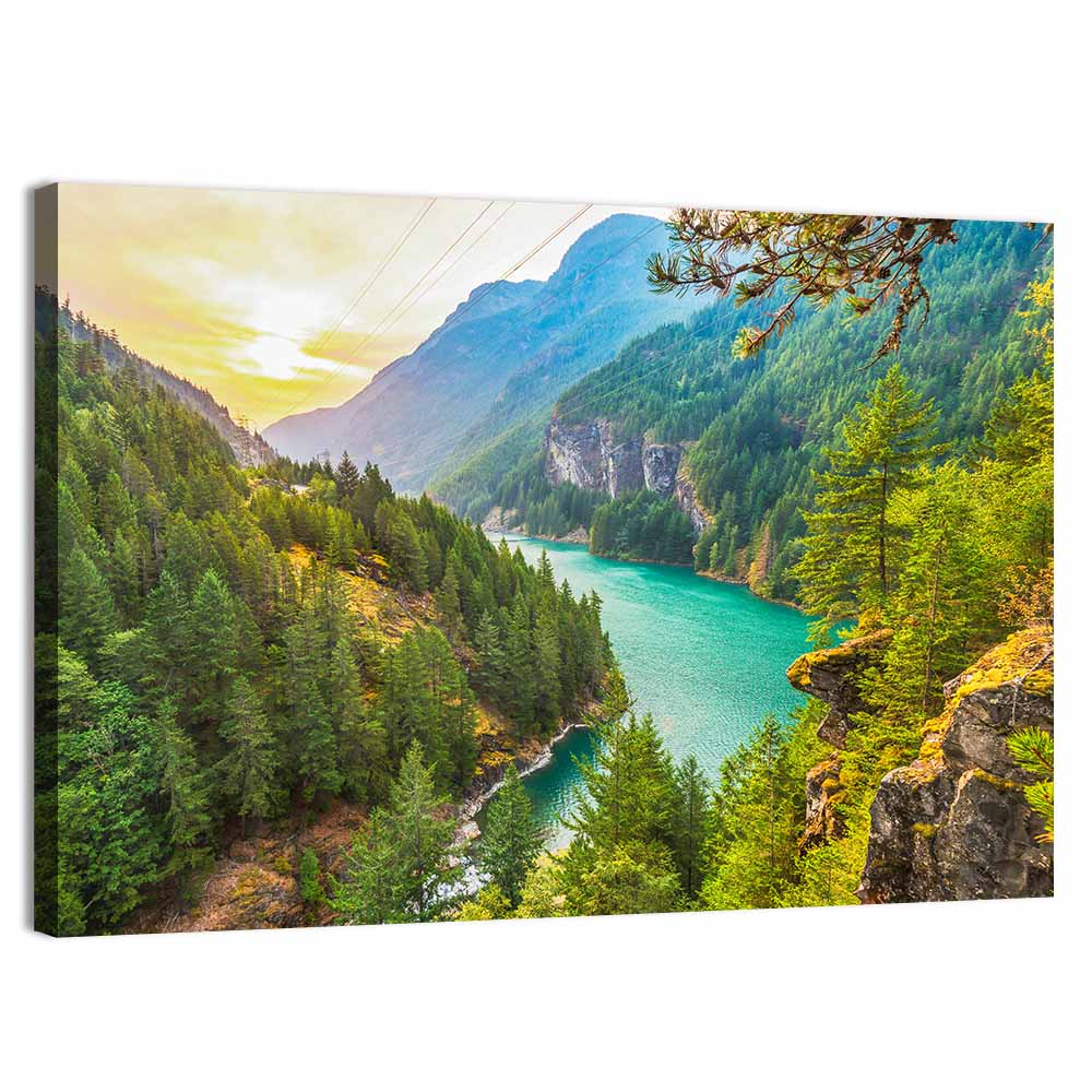 Diablo Lake Sunrise Wall Art