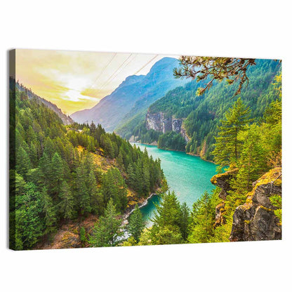 Diablo Lake Sunrise Wall Art