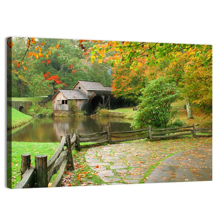 Mabrys Mill Wall Art as a canvas print