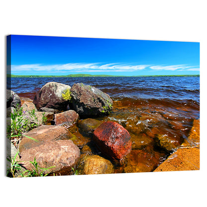 Lake Gogebic Rocky Shoreline Wall Art