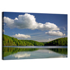 Plitvice Forest Lake Scene Wall Art