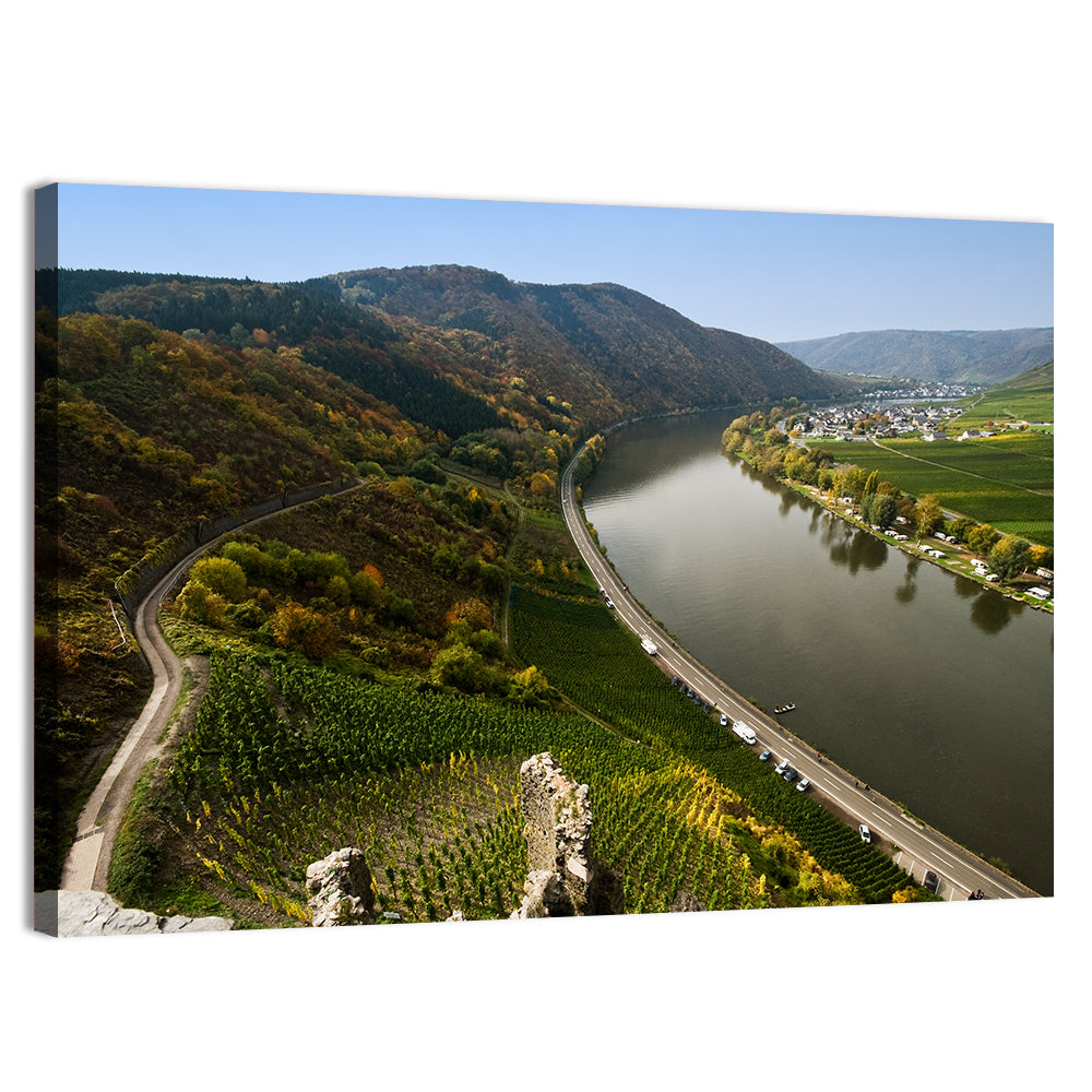 Mosel Valley at Bremm, Germany Wall Art