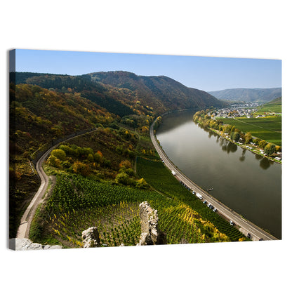 Mosel Valley at Bremm, Germany Wall Art