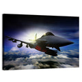 Sunrise Fighter Jet Wall Art