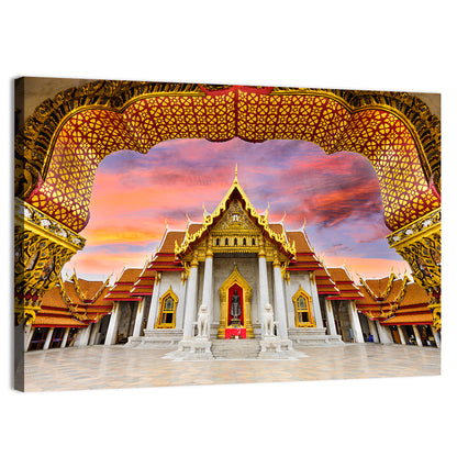 Marble Temple at Sunset Wall Art