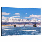 Lake Hovsgol Winter Ice Fishing Wall Art