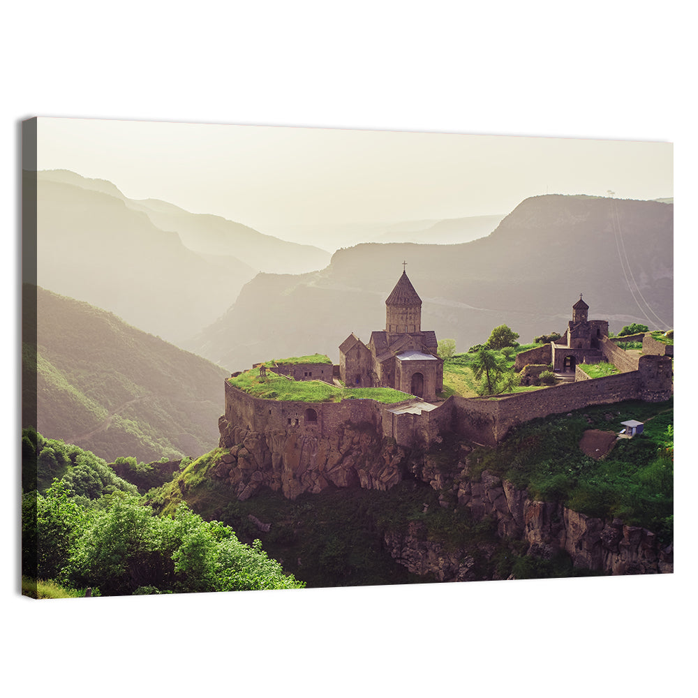 Tatev Monastery at Golden Hour Wall Art