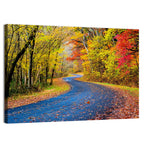 Wet Autumn Road Wall Art