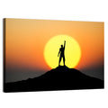 Champion Silhouette at Sunset Wall Art