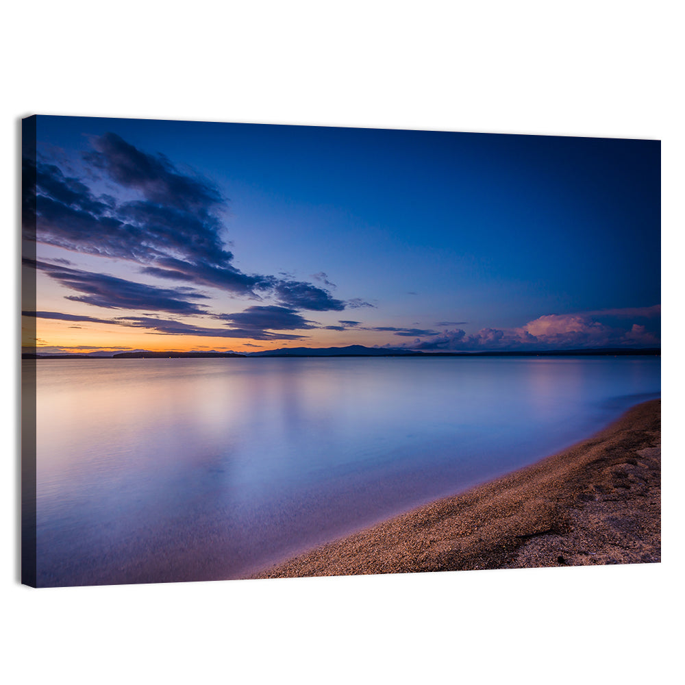 Lake Winnipesaukee Shoreline Sunset Wall Art