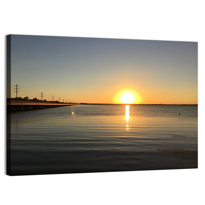 Lake Ray Hubbard Sunset Reflection Wall Art