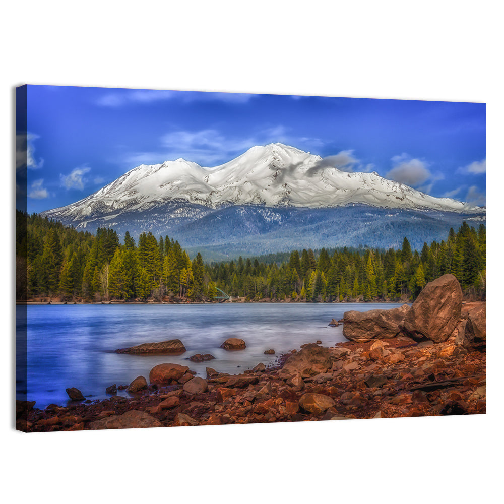 Mount Shasta Over Lake Siskiyou Wall Art