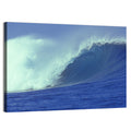Deep Blue Barrel Wave Wall Art