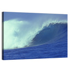 Deep Blue Barrel Wave Wall Art
