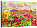 Summer Poppy Meadow Watercolor Wall Art