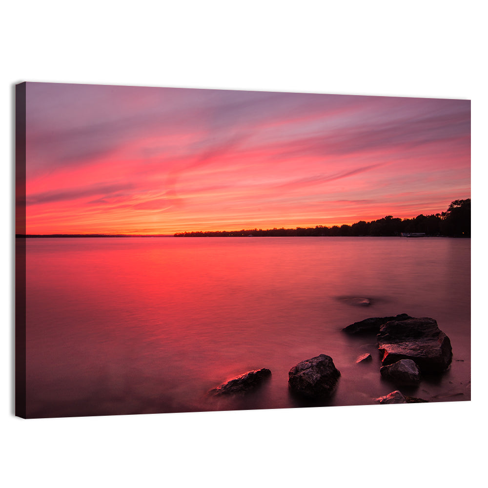 Lake Simcoe Sunset Wall Art