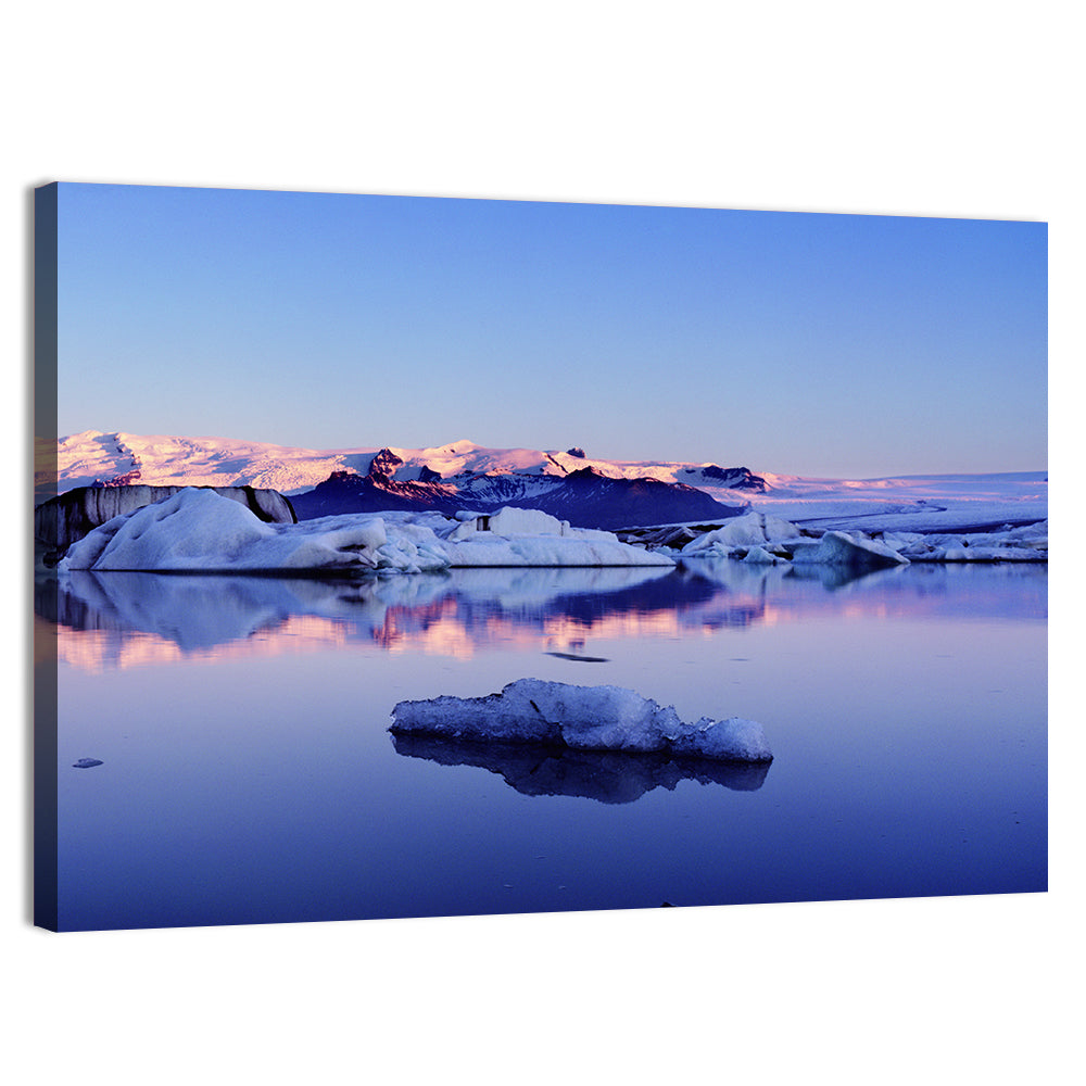 Jokulsarlon Glacier Lagoon Wall Art, canvas print, landscape