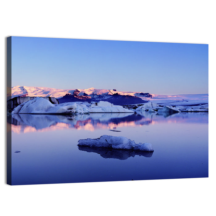 Jokulsarlon Glacier Lagoon Wall Art as a canvas print