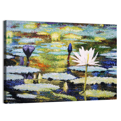 Impressionist Water Lilies Study Wall Art