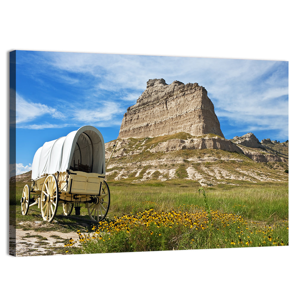 Scotts Bluff National Monument Wall Art, canvas print, landscape