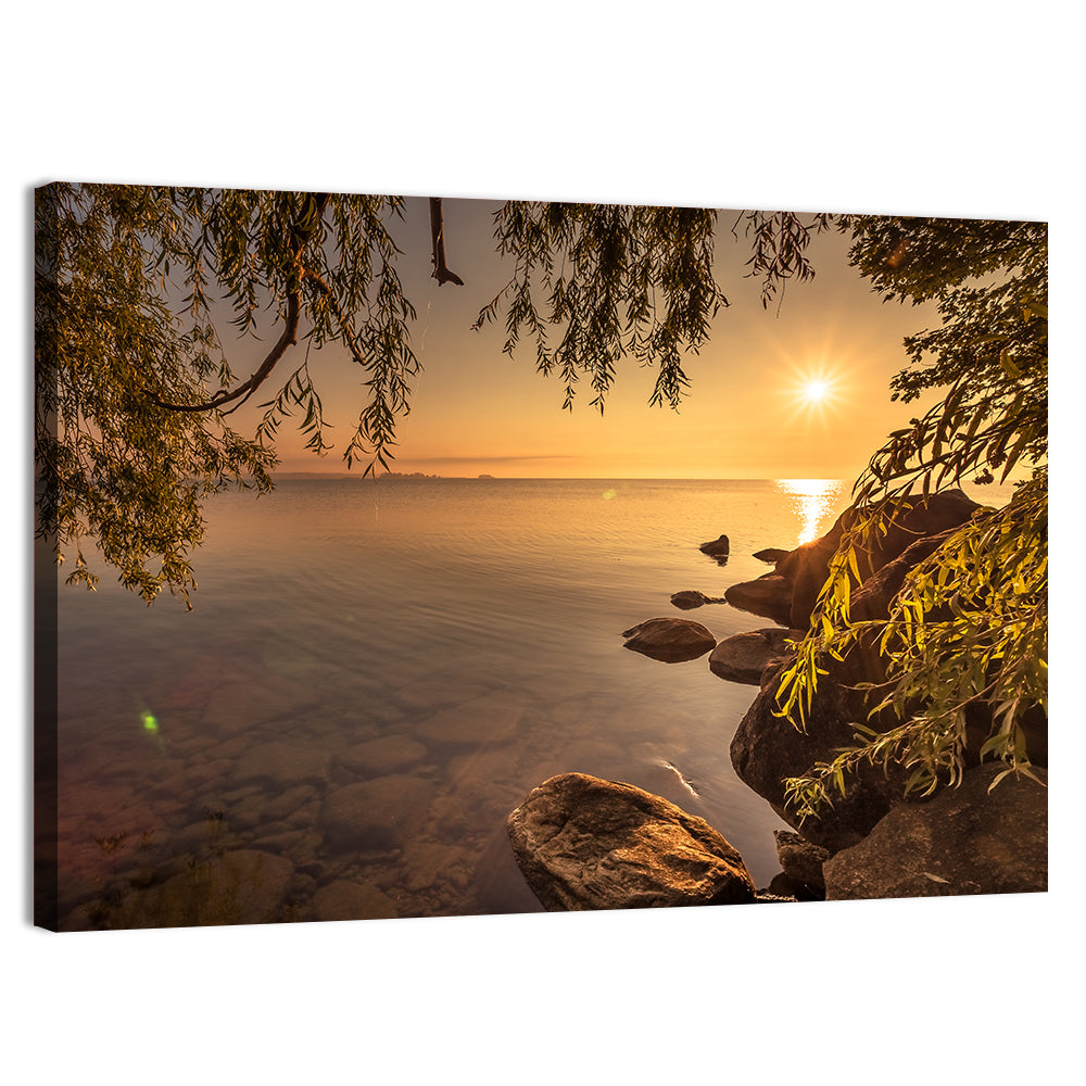 Simcoe Lake Golden Hour Wall Art
