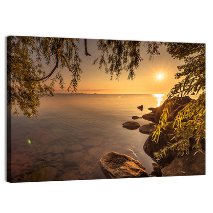 Simcoe Lake Golden Hour Wall Art