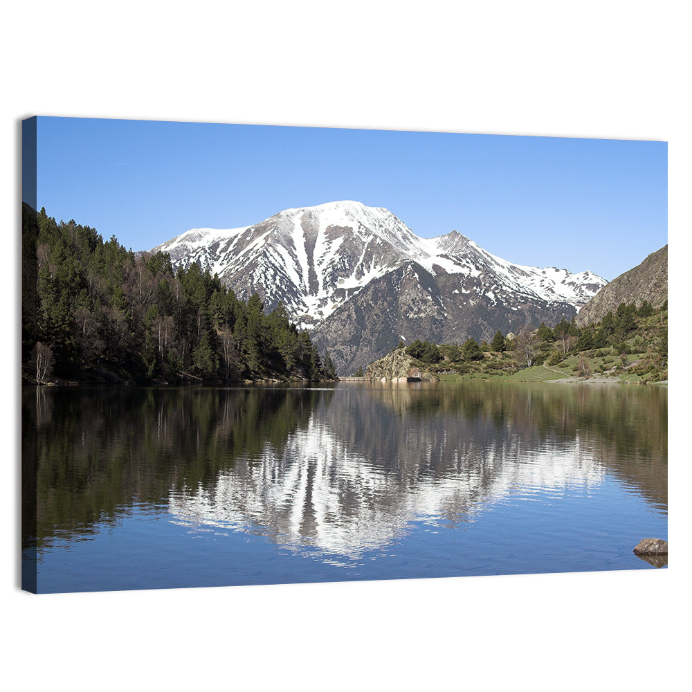 Pyrenees Lake Reflection Wall Art